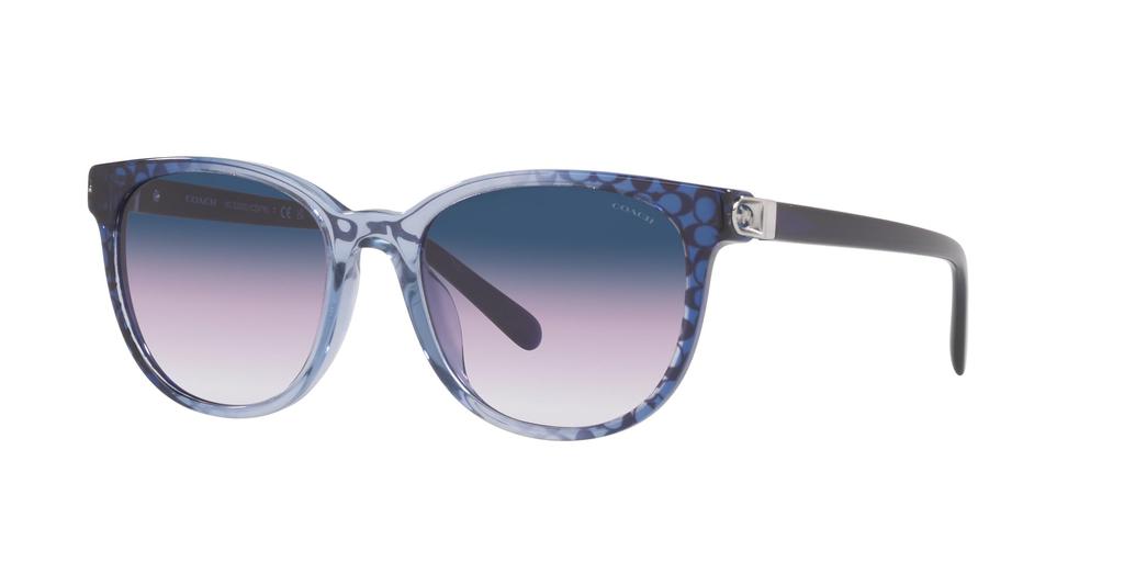Coach Sunglasses HC8350U CD478 57088H BLUE GRADIENT SIGNATURE C 54 Women's