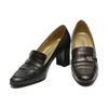 YSL Croco Embossed Pumps Black Women Used