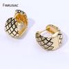 14K Gold Plated Brass Round Hoop Earrings Fashion Huggies Earrings For Women Party Jewelry Accessories Gift