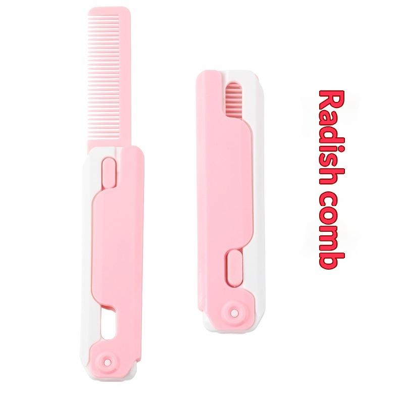 3D Gravity Straight Comb Small Radish Knife Comb Cute Stress Relief Fidget Toys Travel Out Portable Cute Model Butterfly Comb