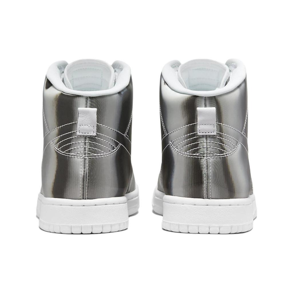 Nike Dunk High Clot Metallic Silver With Card