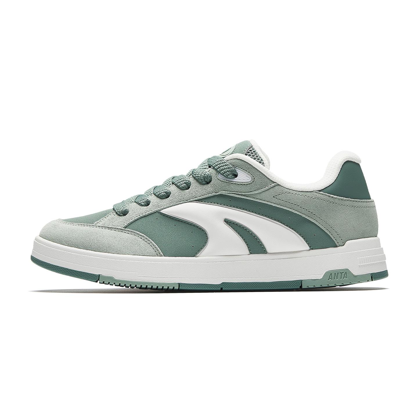 

Anta Abrasion Resistant Lightweight Wear resistant And Lightweight Low top Skateboard Shoes Men s Green White 912548007-2 42
