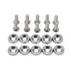 10 PCS M6 Car Modified Fasteners Fender Washer Bumper Engine Concave Screws Fender Washer License Plate Bolts Car Styling Gasket
