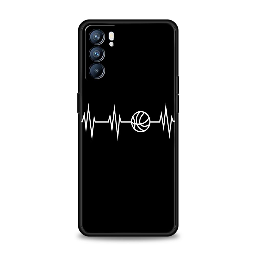 Basketball Basket Number Phone Case For OPPO Find X5 A54 A53 A52 A9 2020 A15 A95 A76 A74 A12 Reno7 SE Reno6 Pro Plus 5G Cover