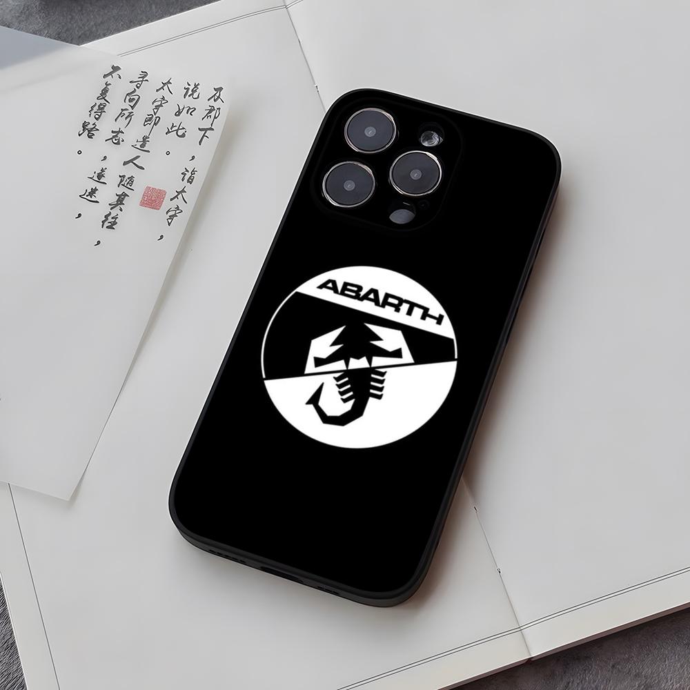 ABARTH Italia Funda para Teléfono de Coche para iphone 14 13 16 11 15ProMax 12 Pro Max Mini Xr Xs X 7 Plus Fundas