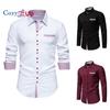 Cozy Up Men's Dress Shirts Long Sleeve Wrinkle-Resistant Casual Button Down Shirt