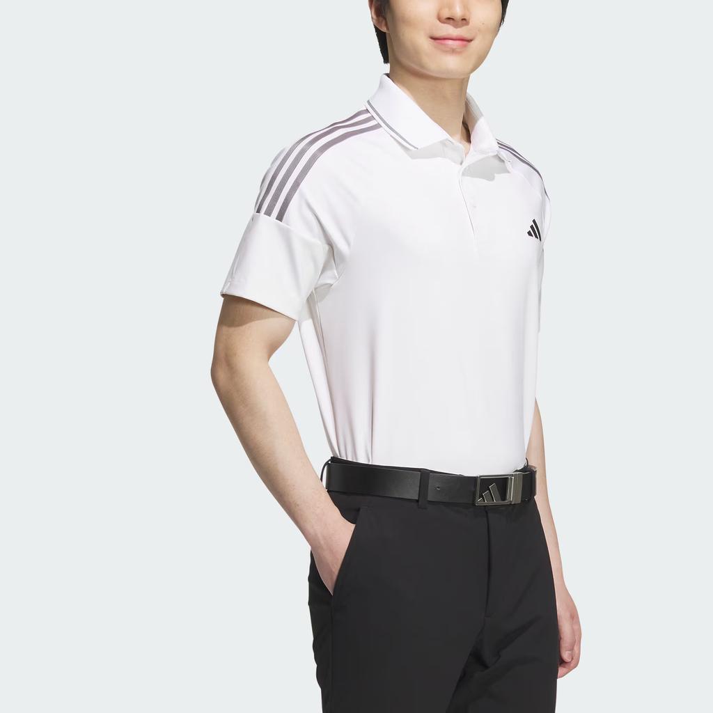 Adidas 3-Stripes Aeroready Polo Shirt Golf Short Sleeve Polo Men tops White IM6398