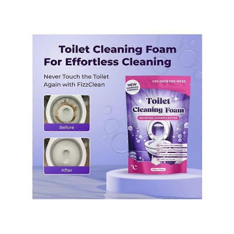 (5pcs)1-5x Fizzclean Toilet Foam Cleaner, Powerful Insta-Action Fizzclean Cleaning