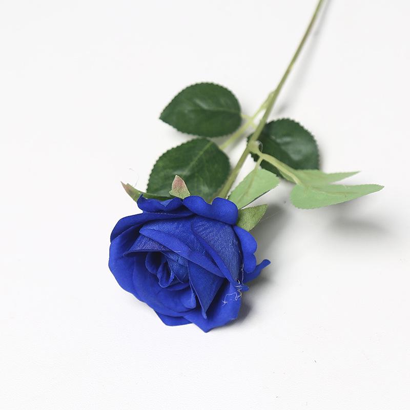 Sevgililer Günü veya Qixi Festivali, Düğün Dekorasyonu, Gül Çiçek Duvarı veya Etkinlik Dekorasyonu İçin Tek Kadife İnci Gül Yapay Çiçek.