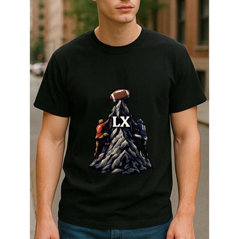 Европейские размеры Покори пик LX, Только ради славы! Праздничные мужские рубашки с коротким рукавом с принтом на тему регби S