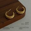Minimalist Light Luxury Gold and Silver Earrings Versatile Commuting High-end Stud Earrings Temperament Versatile Niche Daily Noble Earrings