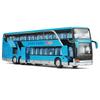 Children Toy Luxury Bus Double Decker Bus Children Toy Model Simulation Bus Alloy Bus Return Sound and Light Toy Car Gift