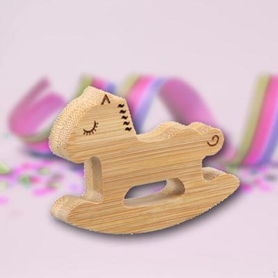 Cartoon Horse Phone Holder Desk Ornament Office Wooden Dock Lazy Bracket Statue