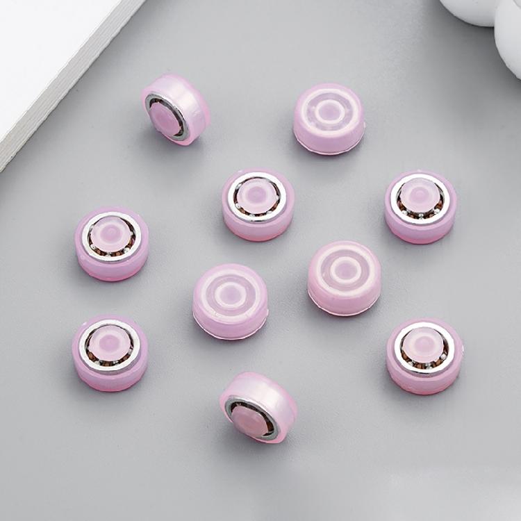 100pcs Innovative Rotating Hair Clip Bearings Colorful 360 Degree Rotation Headdress Accessories Clothing Ornaments