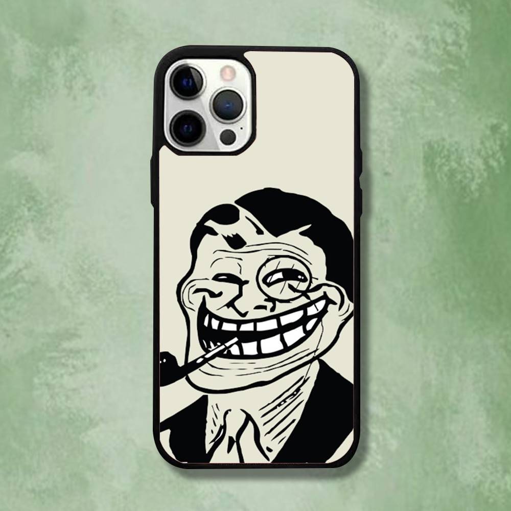 T-Trollfaces Comics Meme Phone Case For iPhone 16,15,14,13,12,11,Pro,Max,Plus,Mini,SE4,E Magnetic Magsafe Wireless Charging