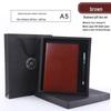 Premium Business Leather Notebook Gift Set with Custom Logo, A5/B5 Sizes, Thick Conference Notepad