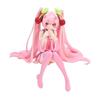 Anime Hatsune Miku Anime Figure Cherry Pink Dress Sitting Posture PVC Model Action Toys Cherry Cherry Blossom Decoration Gifts