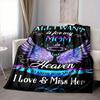 1pc Mom Loved One Tribute Art Print Blanket - Perfect Gift for Birthdays, Christmas & Halloween- Soft, Warm & Versatile yy250909160