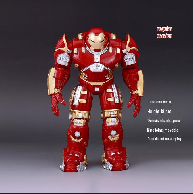 Captain America, Spider-Man, Iron Man, Red Hulk Action Figure Set