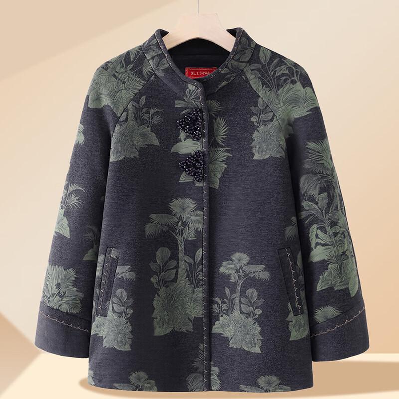 

YUZHAOLIN Женский костюм в китайском стиле из двух предметов для пожилых женщин, на осень/зиму 5XL