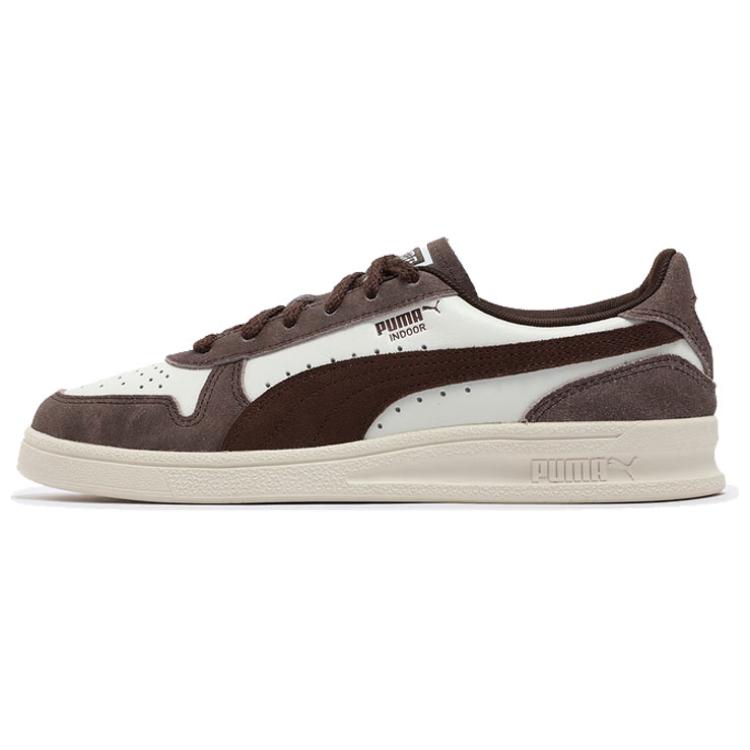 

new PUMA Low Top Skateboard Shoes Unisex White Brown 35.5