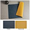 Double-Sided Placemat Waterproof Oil-Proof Heat Resistant Coaster for Dining Table Faux Leather Non-Slip Pad for Restaurant