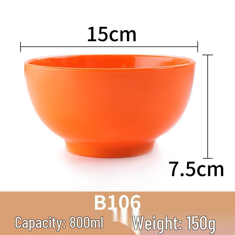 A5 Melamine Small Bowl for Soups, Rice & Porridge - Ideal for Restaurants & Dining Halls.