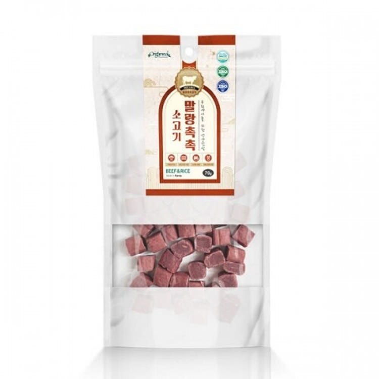 [KIMnyang_deng] Korean Soft and Moist Dog Treats 70g Treat Beef Liver Salmon Pollack Chicken Lamb Duck