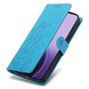 For Xiaomi 17 Pro Max Wallet Case Butterfly Floral Imprint PU Leather Phone Cover with Wrist Strap