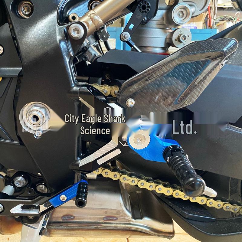 BMW S1000RR Double R Modifizierte Aluminiumfußrasten & Kohlefaserflügel M-Version