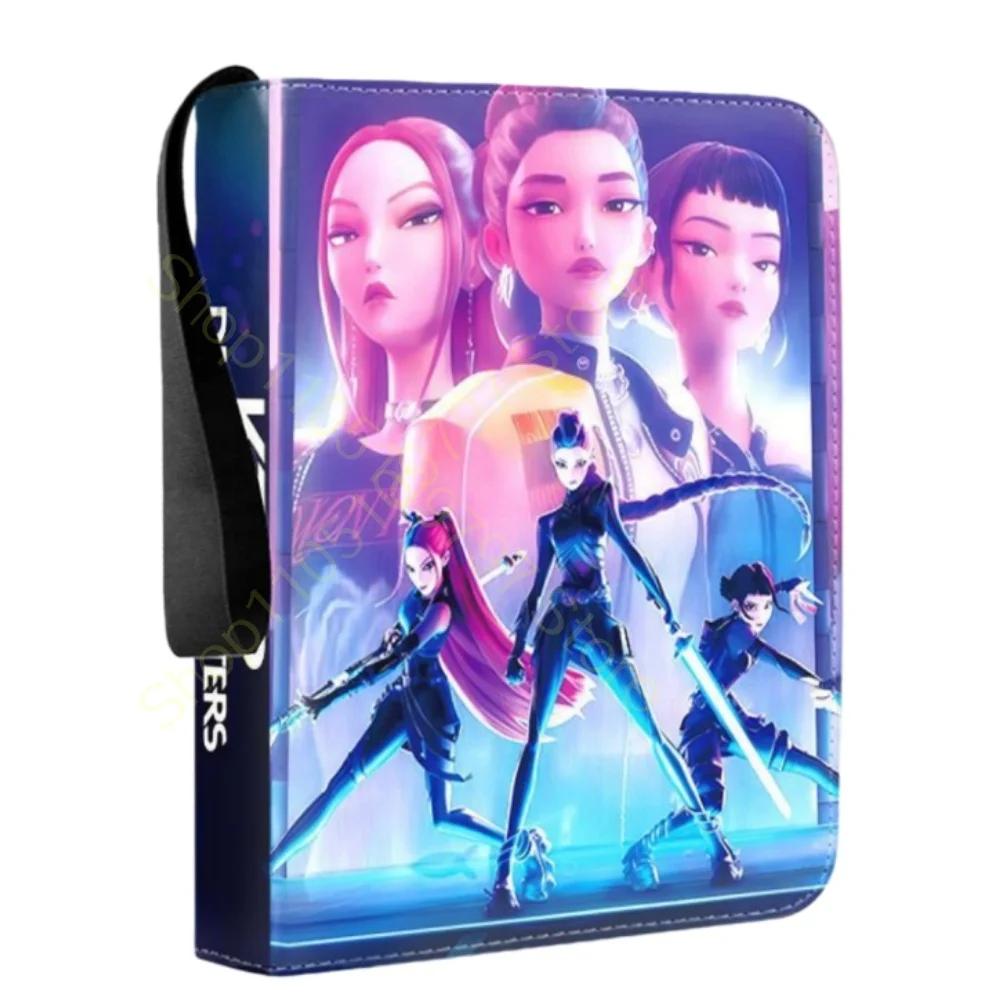 Kpop Demon Hunters Holder Binder Anime Card Protector Albums Collections Folder Rumi Mira 400Pcs Card Hold Book Kids Toys Gifts