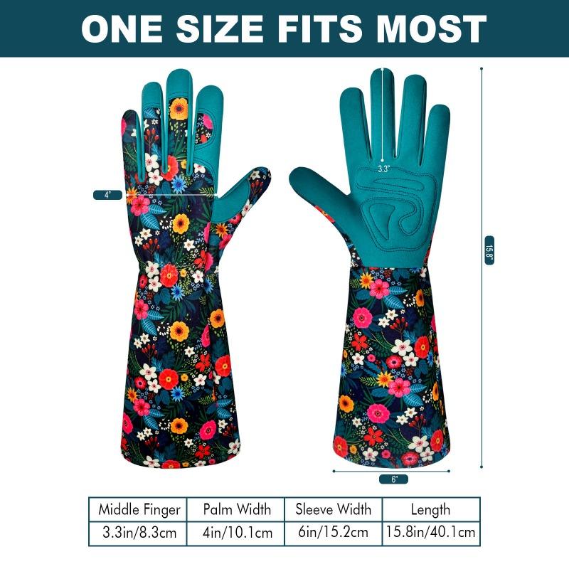 New Garden Gardening Gloves for Women's Courtyard Care Gloves Durable, Cut Resistant, and Puncture Resistant Long Arm Protection