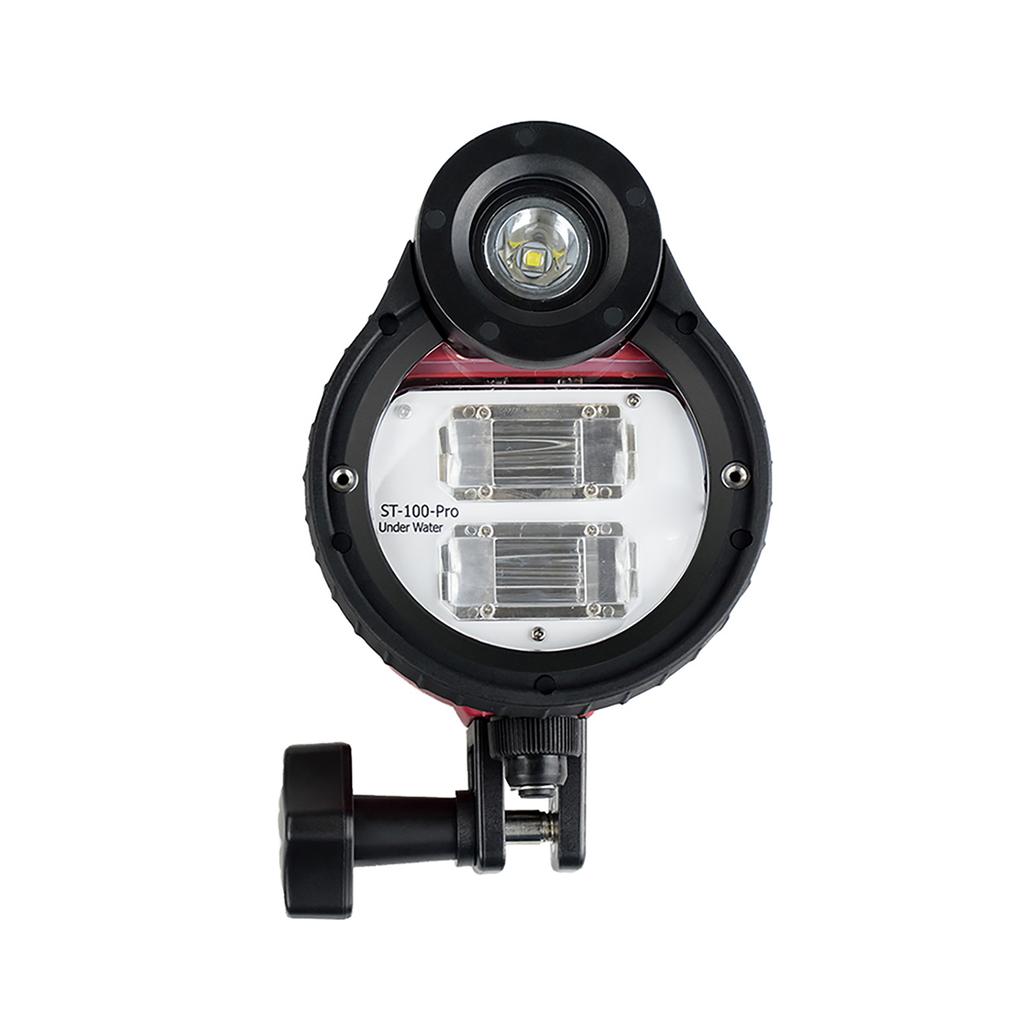 ST100 Pro Underwater Strobe Professional Underwater Photography Strobe Flash Light with Optic Cable