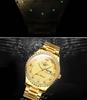 Influencer Brand Men's Tycoon Gold Luminous Waterproof Steel Watch