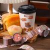 2m/roll Coffee Theme Tape Stickers Vintage Cafe Decorative Masking Tape For Journal Scrapbooking Planner DIY Craft