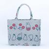 Dick Bruna Miffy Jacquard Tote Bag, Shoulder Bag, Lunch Bag, Bento Bag, A4 Size Storage, with Fruit