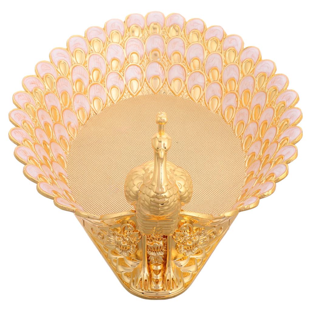Peacock Theme Metal Tray Elegant Fruit Platter Party Use Delicate Storage Dessert Display Fruit Platter Tray Serving Trays