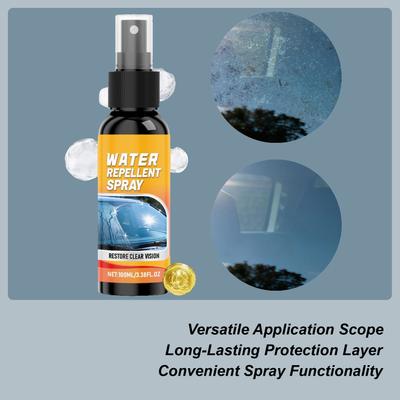 Waterproof Car Window Spray 100ml Vehicle Window Care Product Rainproof Auto Glass Spray For Truck Sedan RV SUV Drivers Travel