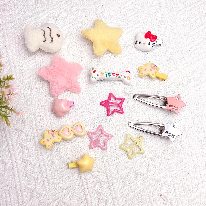 Cartoon Princess Hair Accessory Set: Cute Hair Clips for Girls