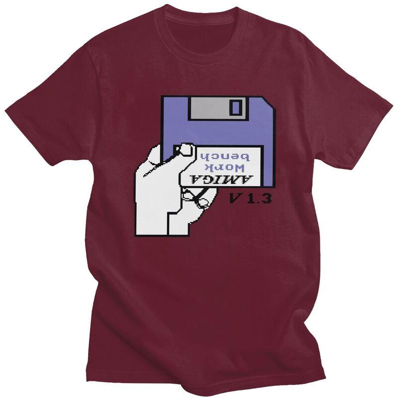 Custom Commodore C64 Game T Shirts Men Pure Cotton Tees Tshirt Clothes
