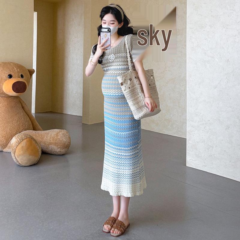 2026 New Style Celebrity Slim Fit Knit Maternity Mermaid Dress Medium