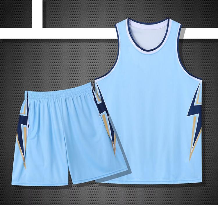 Basketball Suit Men'S Game Jersey Training Suit Vest Adult Group Buying Print Number Jersey Summer