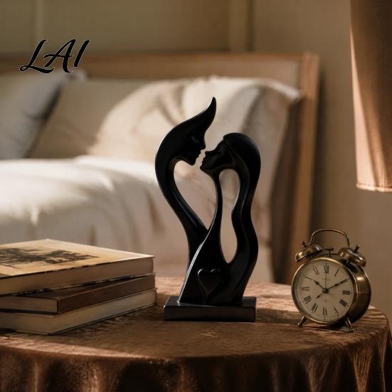 Sweet Love Symbol Gifts for Wedding Abstract Couple Figurine Modern Minimalist Lover Statue Home Decor Romantic Sculpture Thoughtful Keepsake