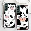 Nouvelle Coque de Téléphone Mignonne à Imprimé Vache Pour Samsung A15 A25 A35 A55 Galaxy A70S A50S A30S A30 A40 A71 A51 A41 A31 A21 A11 A01 A20S A10S A2