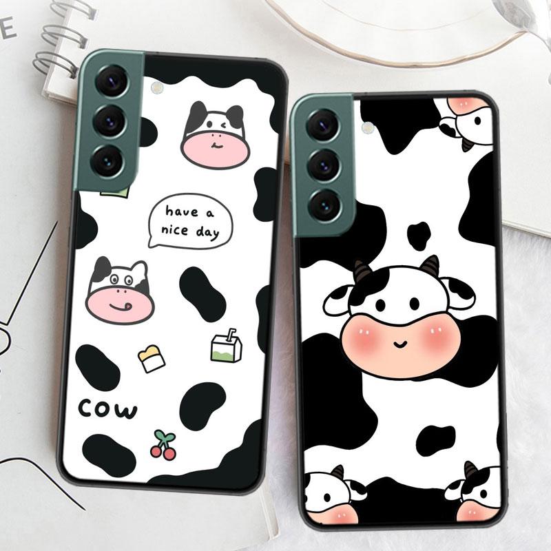 Nouvelle Coque de Téléphone Mignonne à Imprimé Vache Pour Samsung A15 A25 A35 A55 Galaxy A70S A50S A30S A30 A40 A71 A51 A41 A31 A21 A11 A01 A20S A10S A2