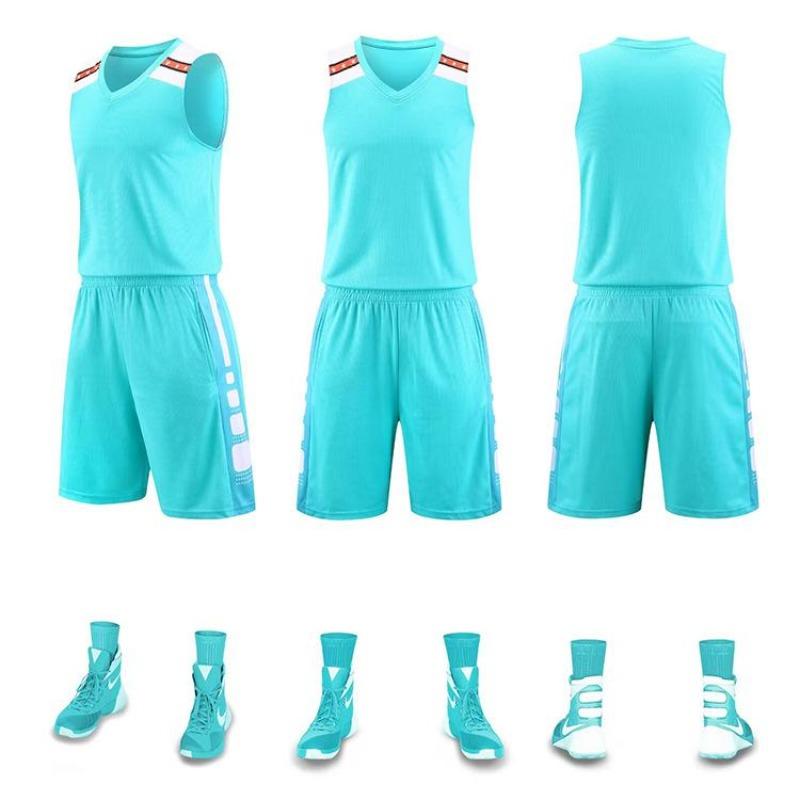 Tuta da Basket, Tuta Sportiva da Allenamento per Partite, Gilet, Maglia da Uomo Adulto Bambino, Traspirante Estiva da Donna