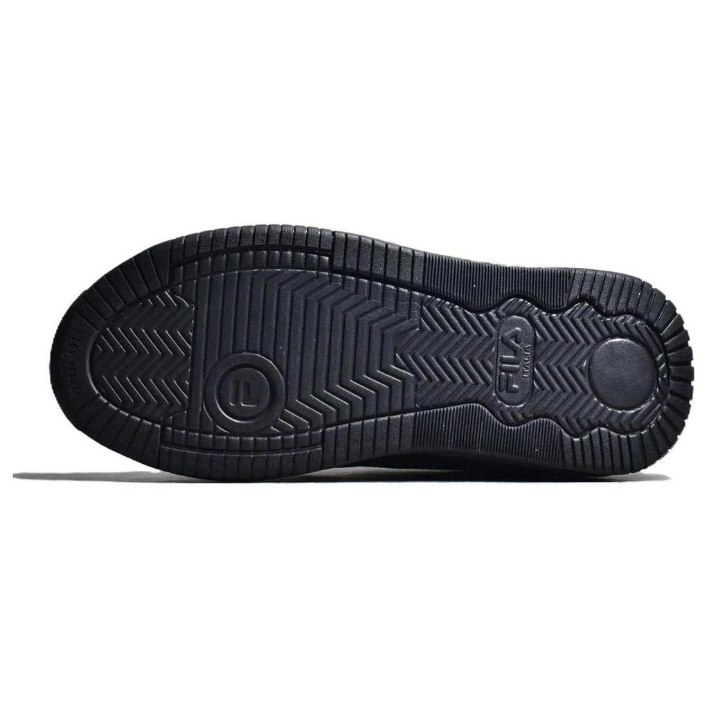 Fila Canestro Fabric Synthetic Leather Fashion Casual Low Top Retro Basketball Shoes Women Sneaker Black F12W241603FBK