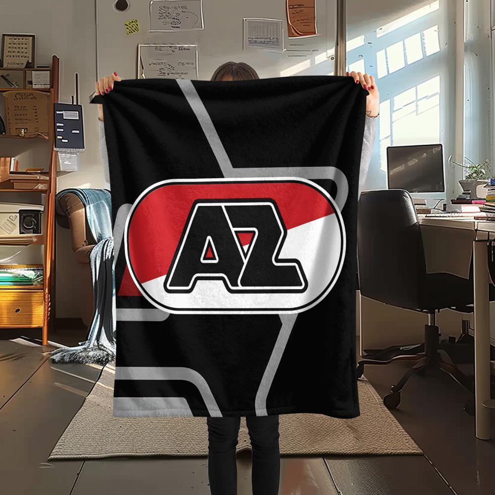 AZ Alkmaar Poster Flanelldecke, Hohe Qualität, Bequem für alle Jahreszeiten, Heimdekoration, Wärme und Komfort