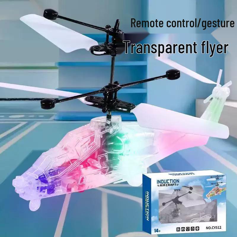Intelligent Gesture-Controlled Induction Helicopter Toy for Kids