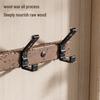 Walnut Strong Load-Bearing Door & Wall Hook Rack